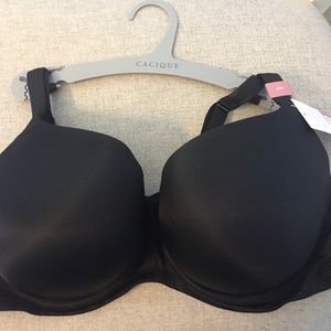 New with Tags- Cacique Boost Balconette Black Bra